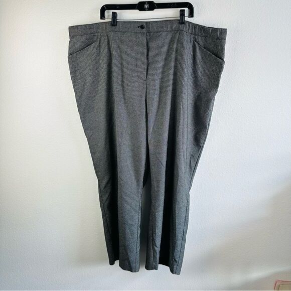 Maggie Barnes For Catherine’s Micro Houndstooth Pants Size 28W - Picture 1 of 4